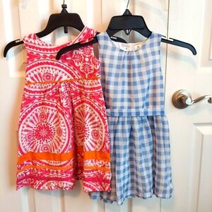 Dresses Carters and Children's place one pink one blue Both Size 3t